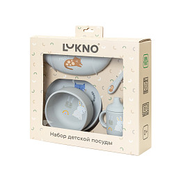 Набор силиконовой посуды LUKNO, серый